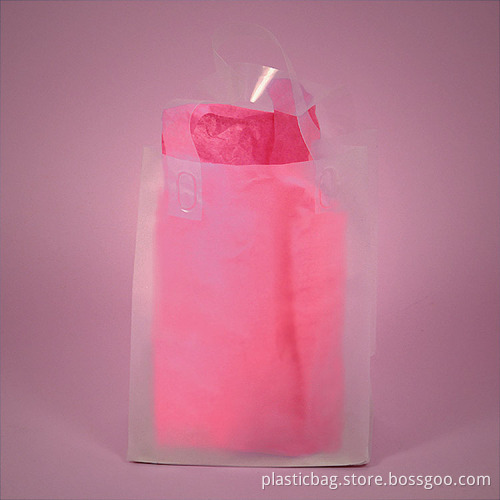 Matte Plastic Bags with Soft Handles